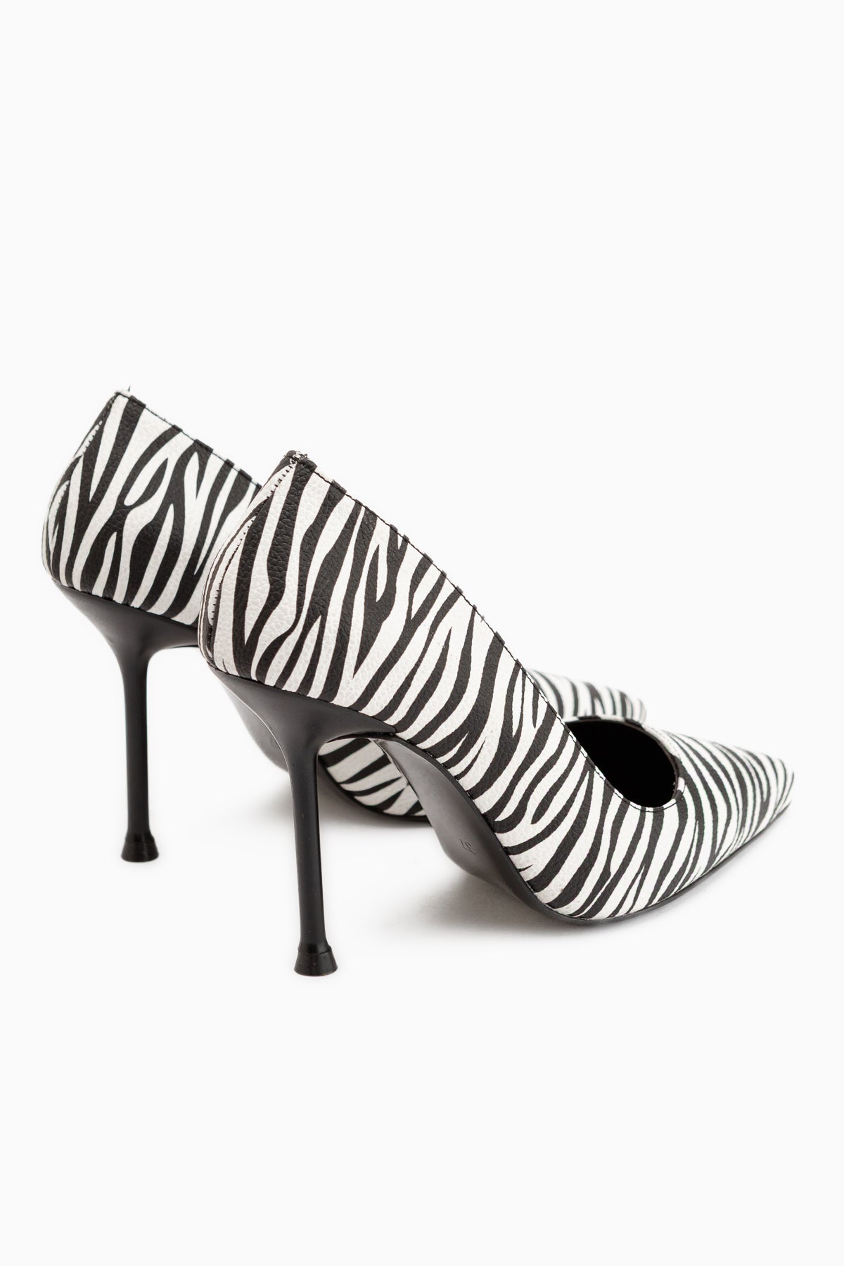 Arya Zebra Desenli Stiletto Kadın Topuklu Ayakkabı