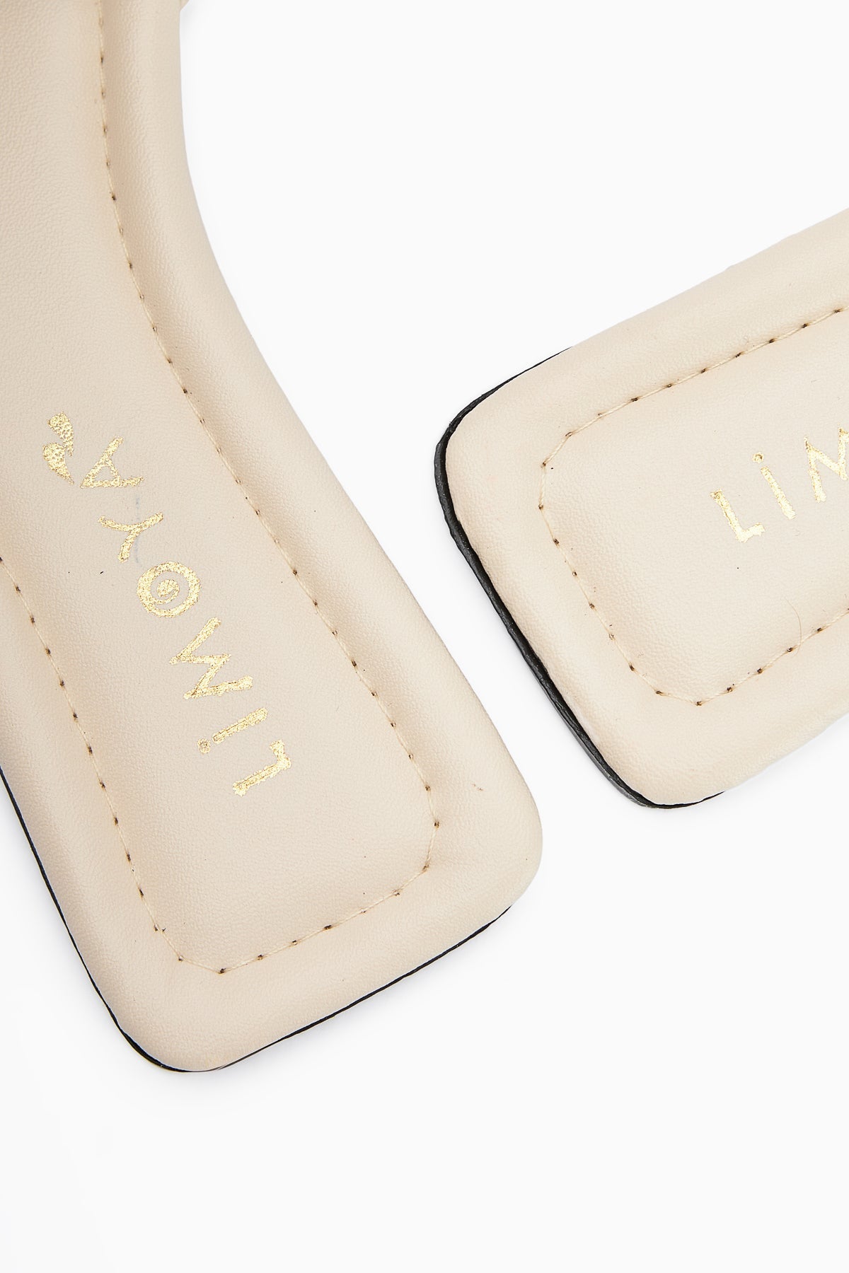 Elanor Beige Damen Flache Hausschuhe mit Schnalle