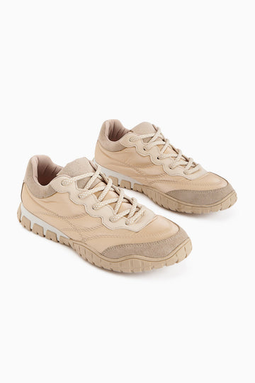 Leen Beige Parachute Fabric Women's Sneakers