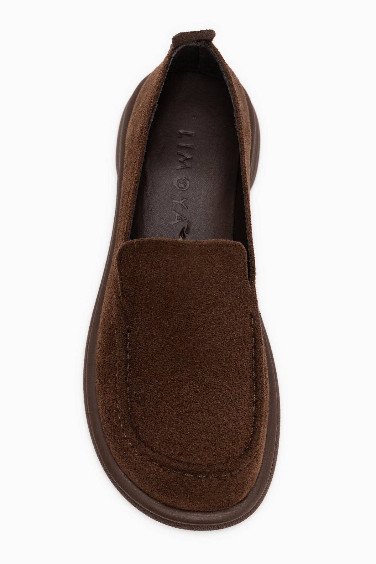 Greta Kahve Süet Kalın Taban Kadın Loafer