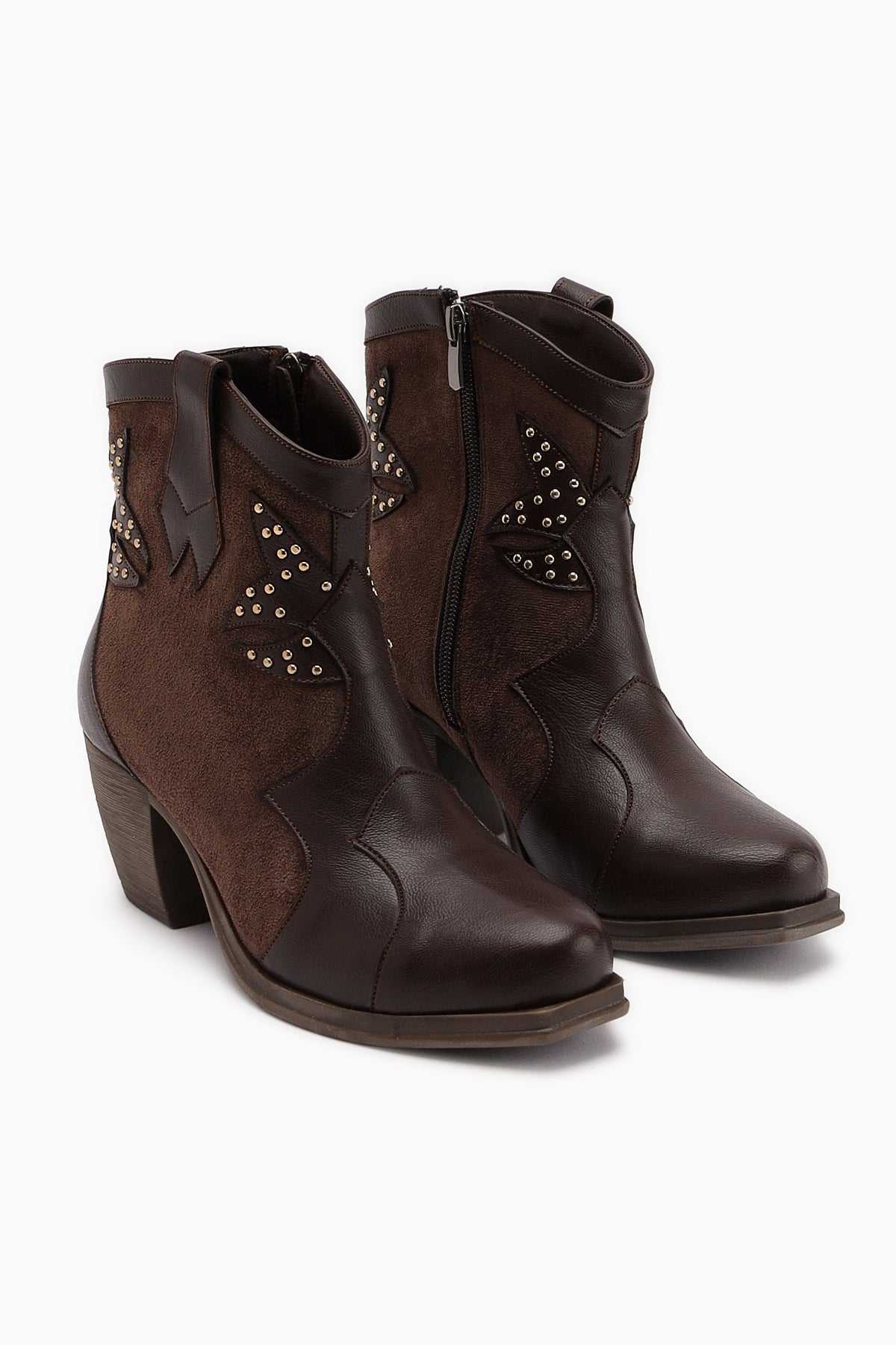 Lowis Brown Strap Women's Cowboy Western Boot