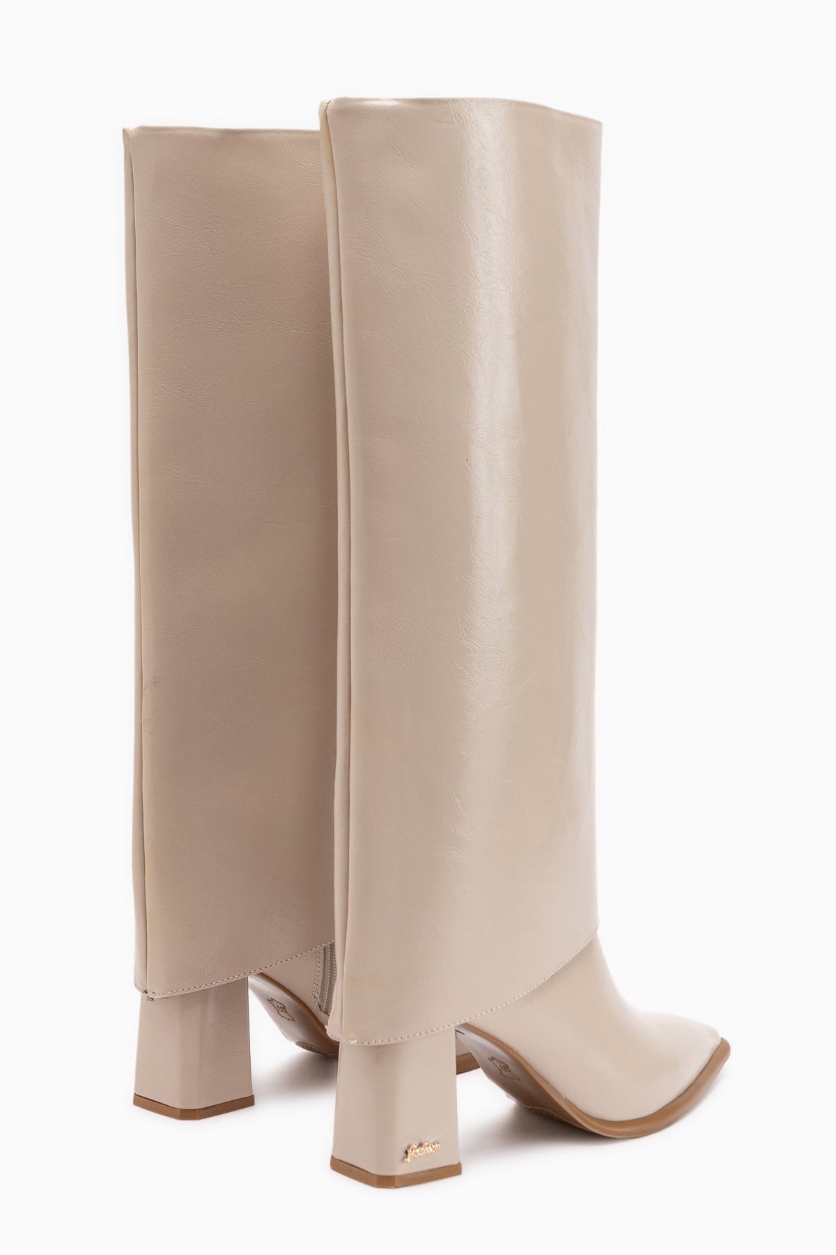 Mariam Beige Removable Cuff Women’s Boots