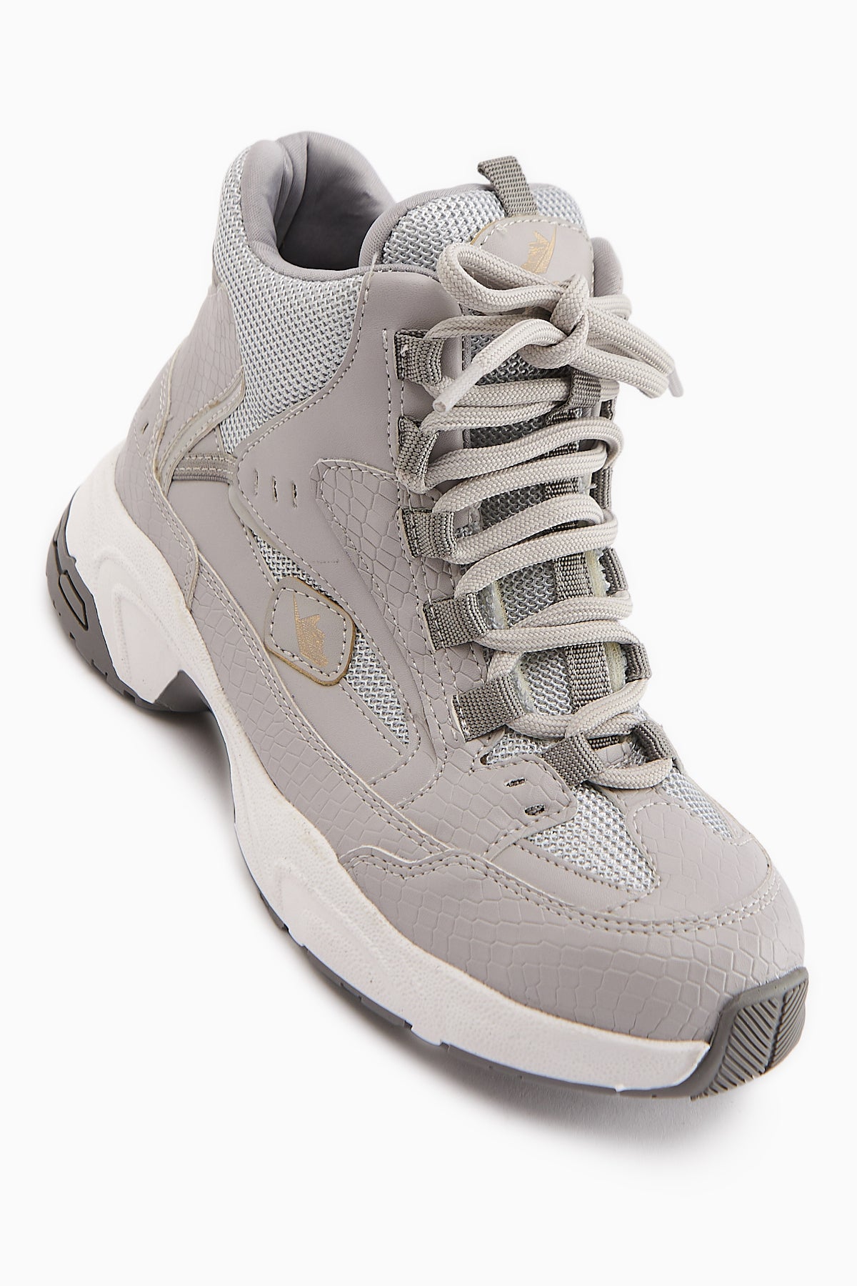 Nency Women's Grey Lace-Up Sport Boot