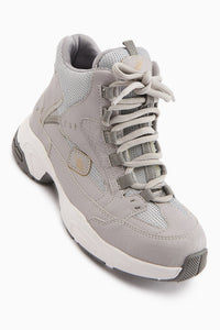 Nency Women's Grey Lace-Up Sport Boot