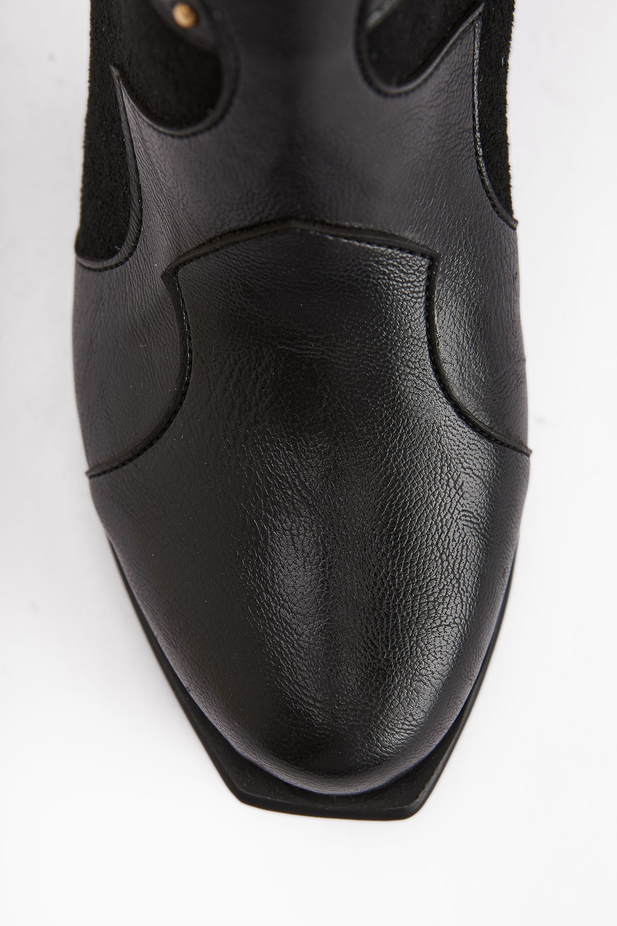 Lowis Black Buckled Women's Cowboy Western Boot