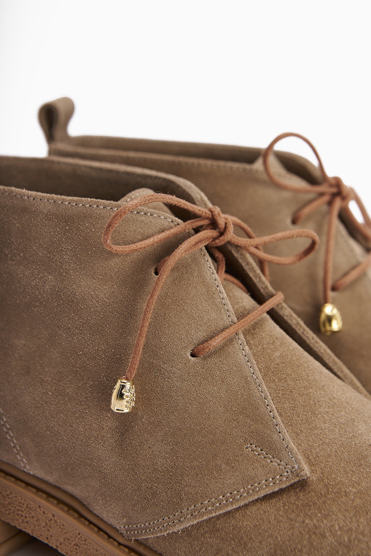 Henna Genuine Leather Mink Suede Lace-Up Women's Boot