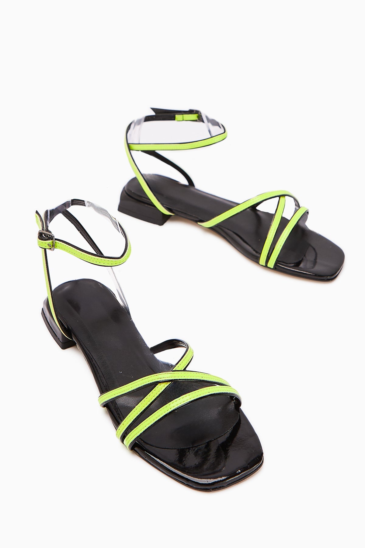 Nasima Grüne Knöchel-Bindung Damen Sandalen