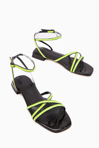 Nasima Grüne Knöchel-Bindung Damen Sandalen