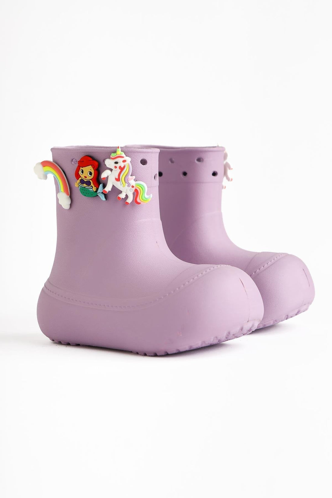Chris Lilac Pin Detail Wasserdichte Kinderstiefel