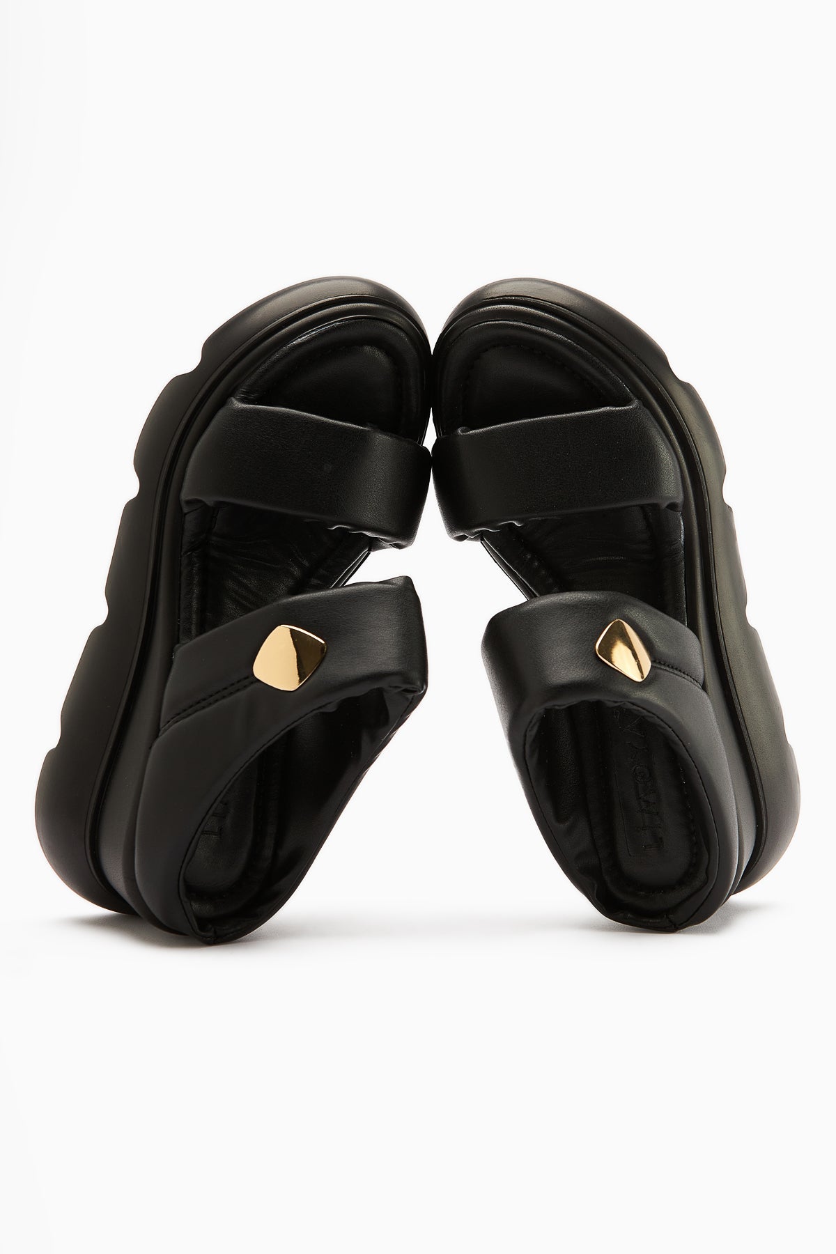 Susi Schwarze Hochhackige Flauschige Damenhausschuhe