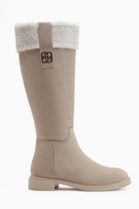 Marlena Ten Suede Fur Detailed Women’s Boots