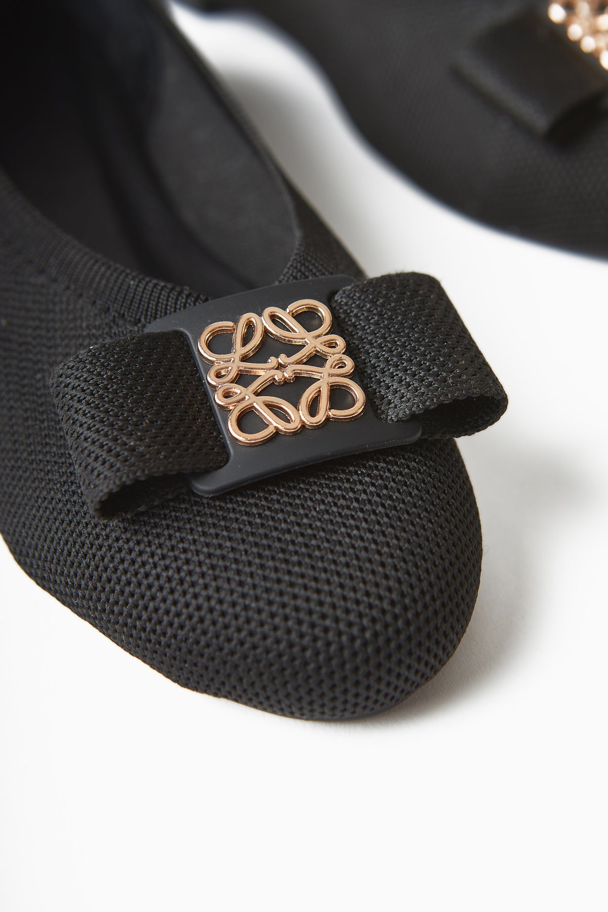 Bloop Schwarze Schleife Damen Ballett Flache Bequeme Tägliche Schuhe