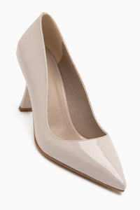 Dolly Beige Lack Stiletto Damen Absatzschuhe