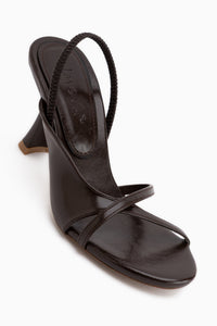 Noria Brown Elastic Women’s Heeled Shoes