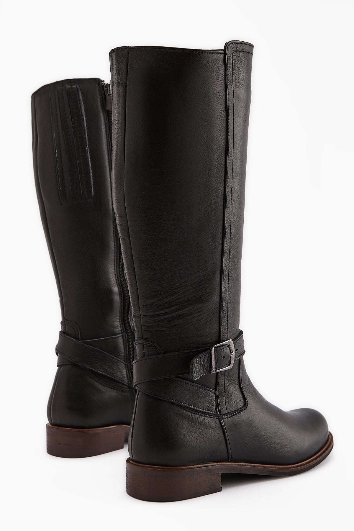 Marla Genuine Leather Black Women's Boot