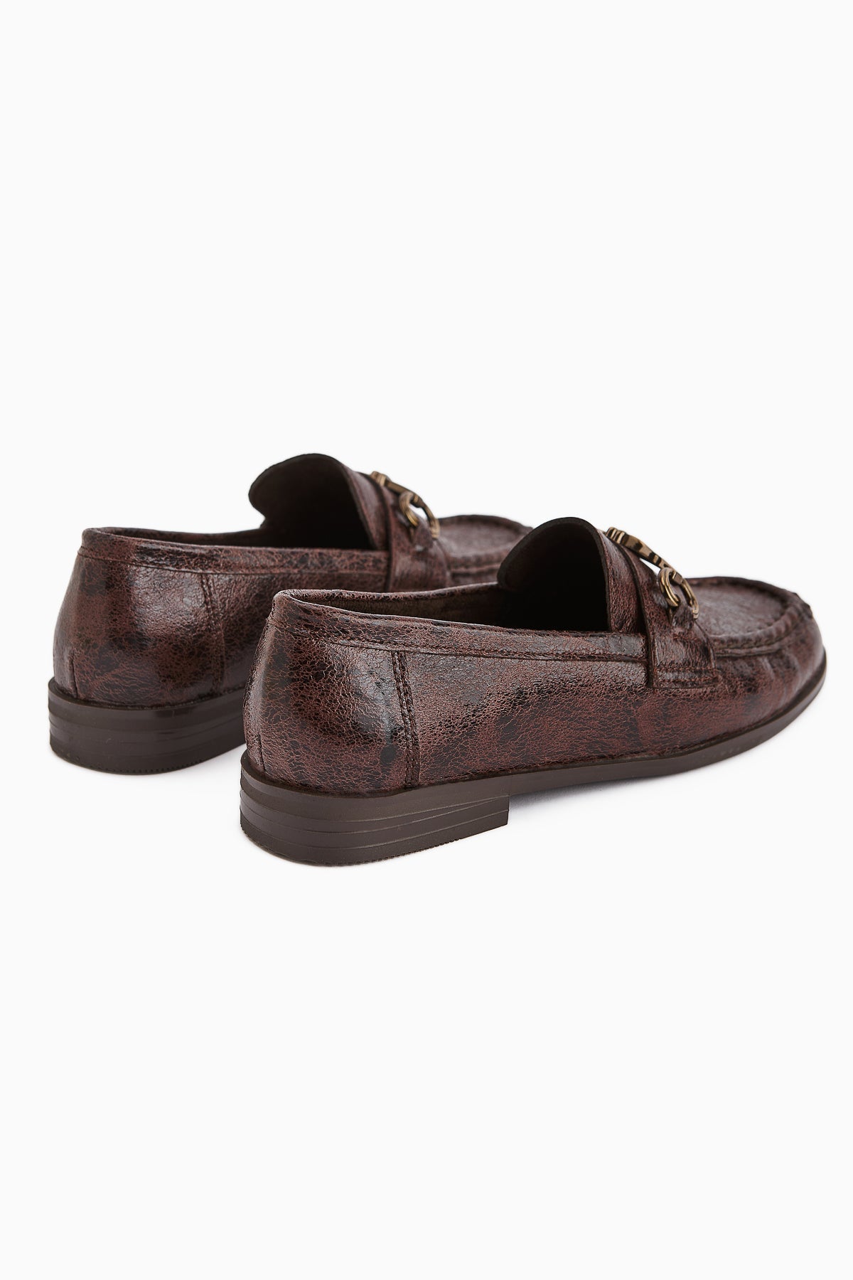 Kali Brown Chain Detailed Women's Loafer