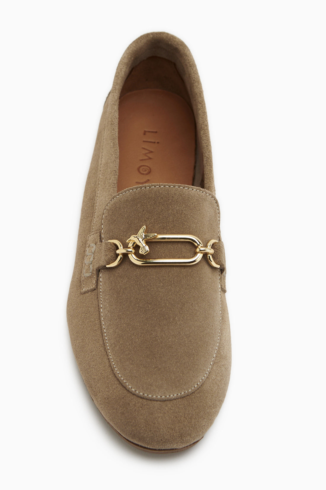 Alessa Echtes Leder Wildleder Beige Schnalle Damen Loafer Freizeit Mokassin Schuhe