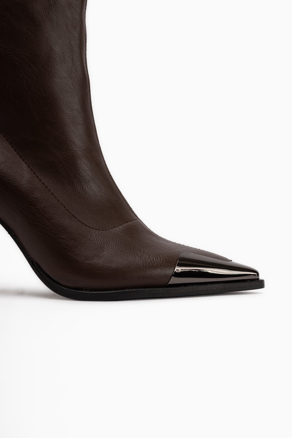 Gretta Braune Stretch Absatzstiefel