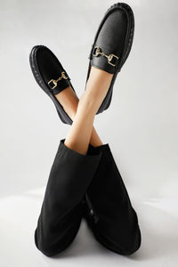 Tola Schwarze Schnalle Detail Damen Freizeitschuhe