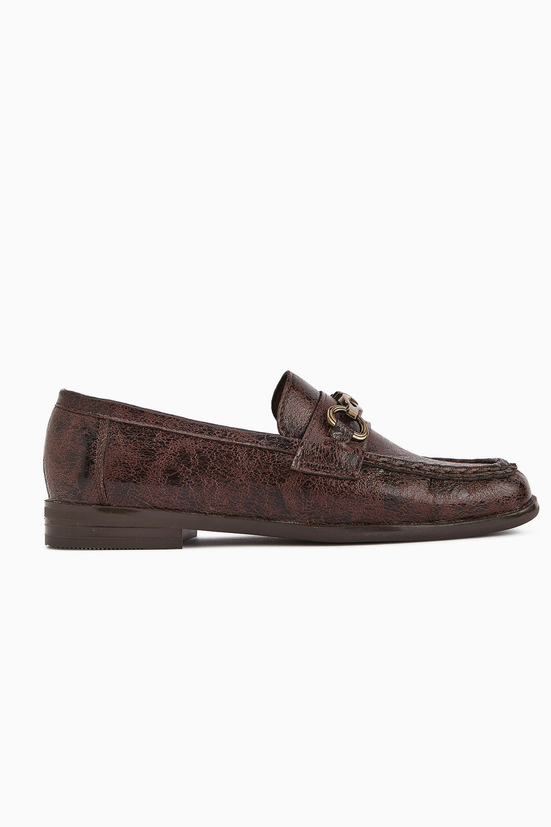 Kali Brown Chain Detailed Women's Loafer