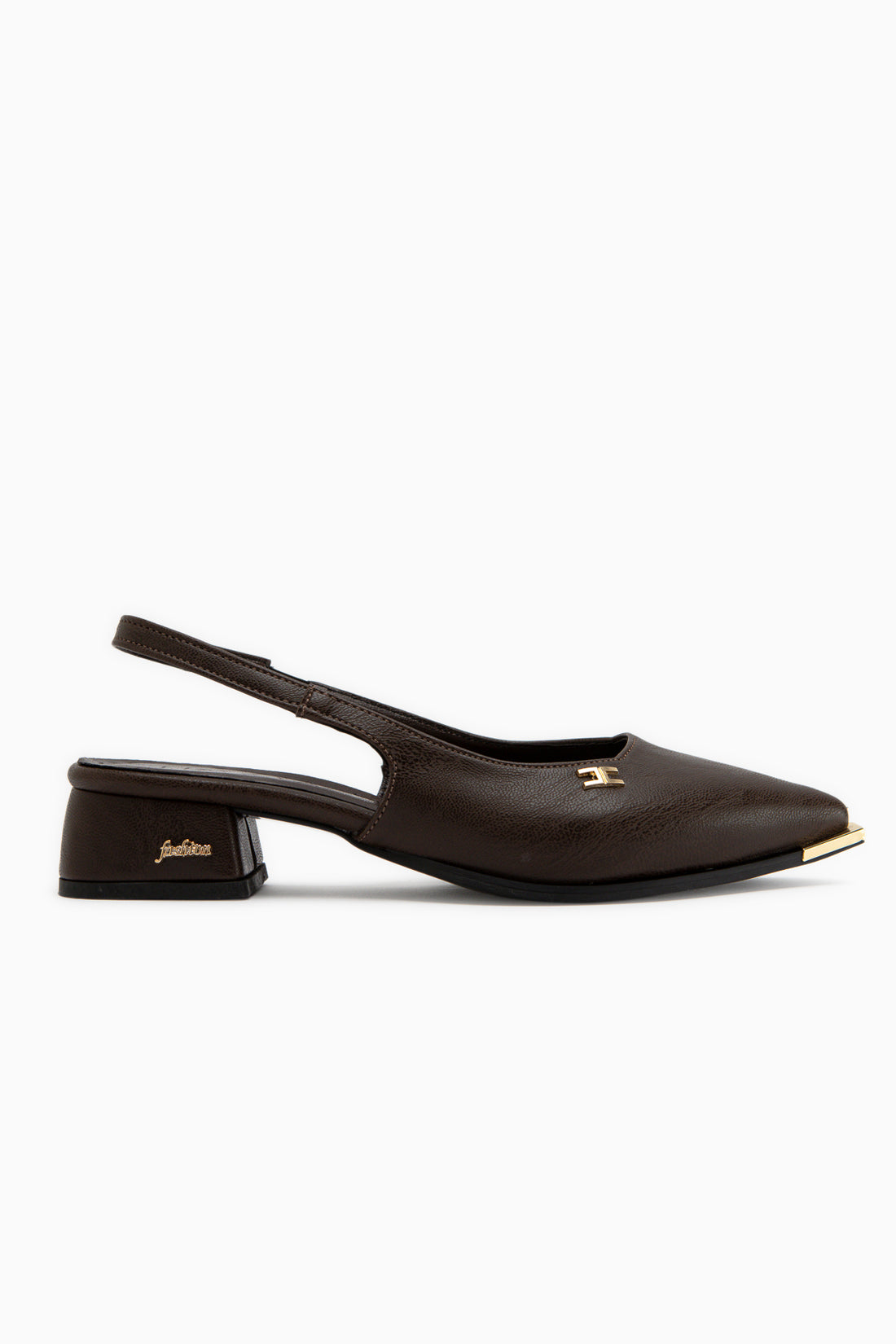 Norah Braun Elastisch Kurz Absatz Damen Schuhe