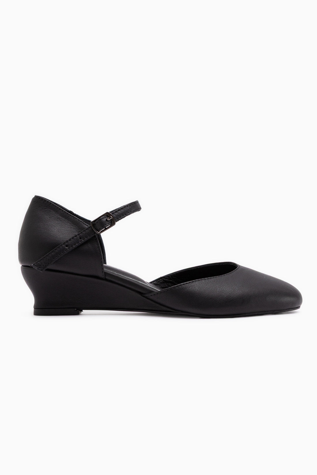 Elize Echtes Leder Schwarz Geschlossene Zehe Damen Absatzschuhe