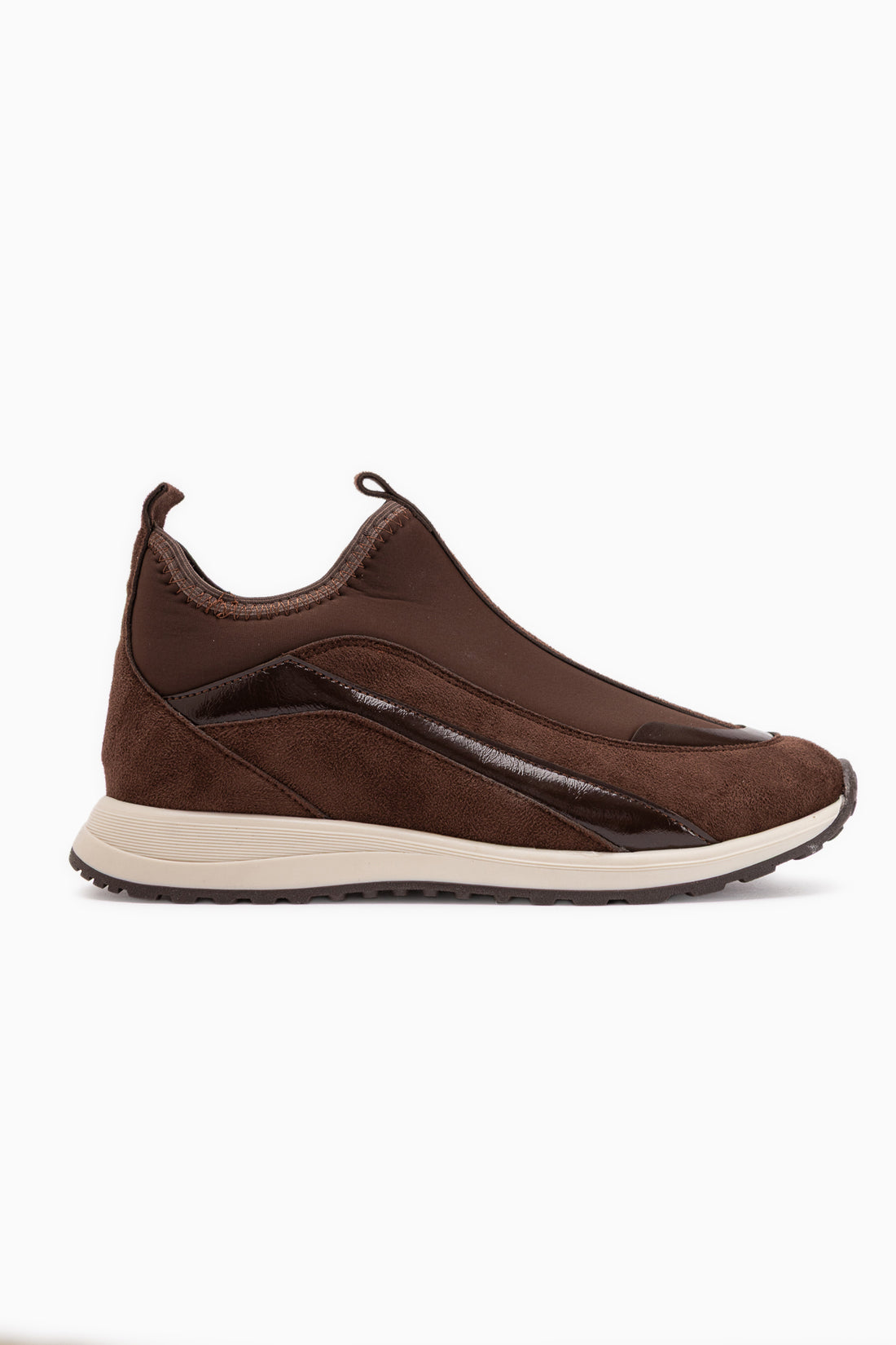 Etta Braun Wildleder Detail Damen Sneaker