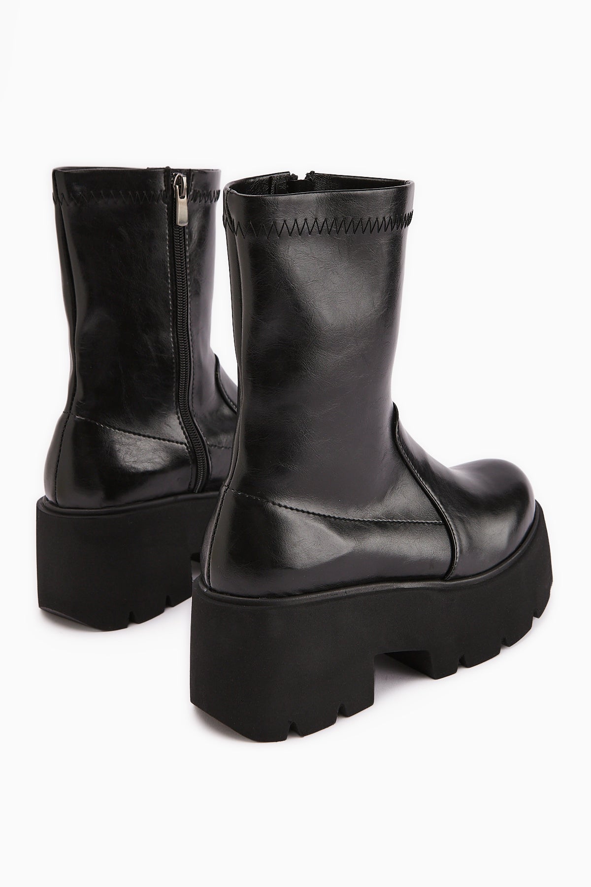 Marva Black Platform High Heel Women's Boot