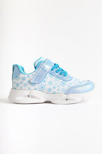 Janne Blue Snow Themed Lighted Children's Sneakers