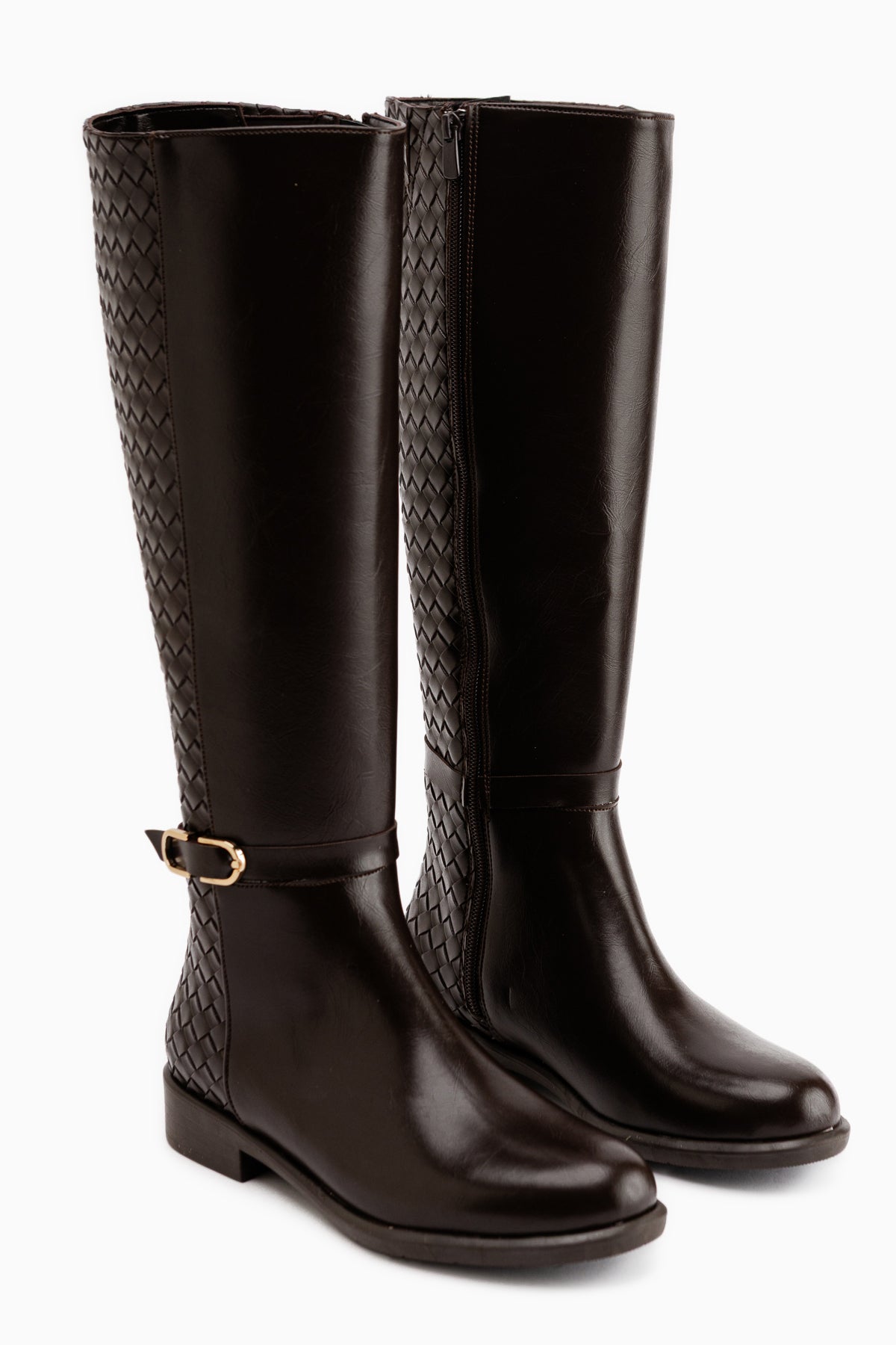 Essie Braune Schnalle Damen Stiefel