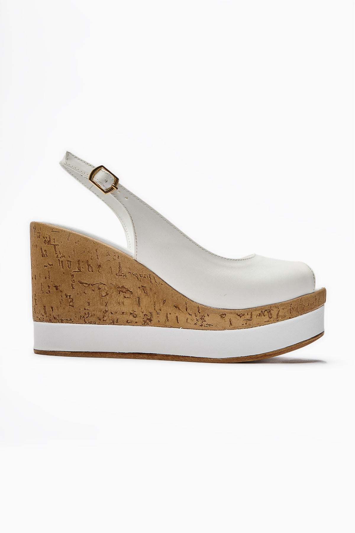 Jenny Damen Weiße Plateauabsätze