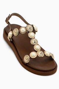 Bertha Tan Buckled Women’s Sandal