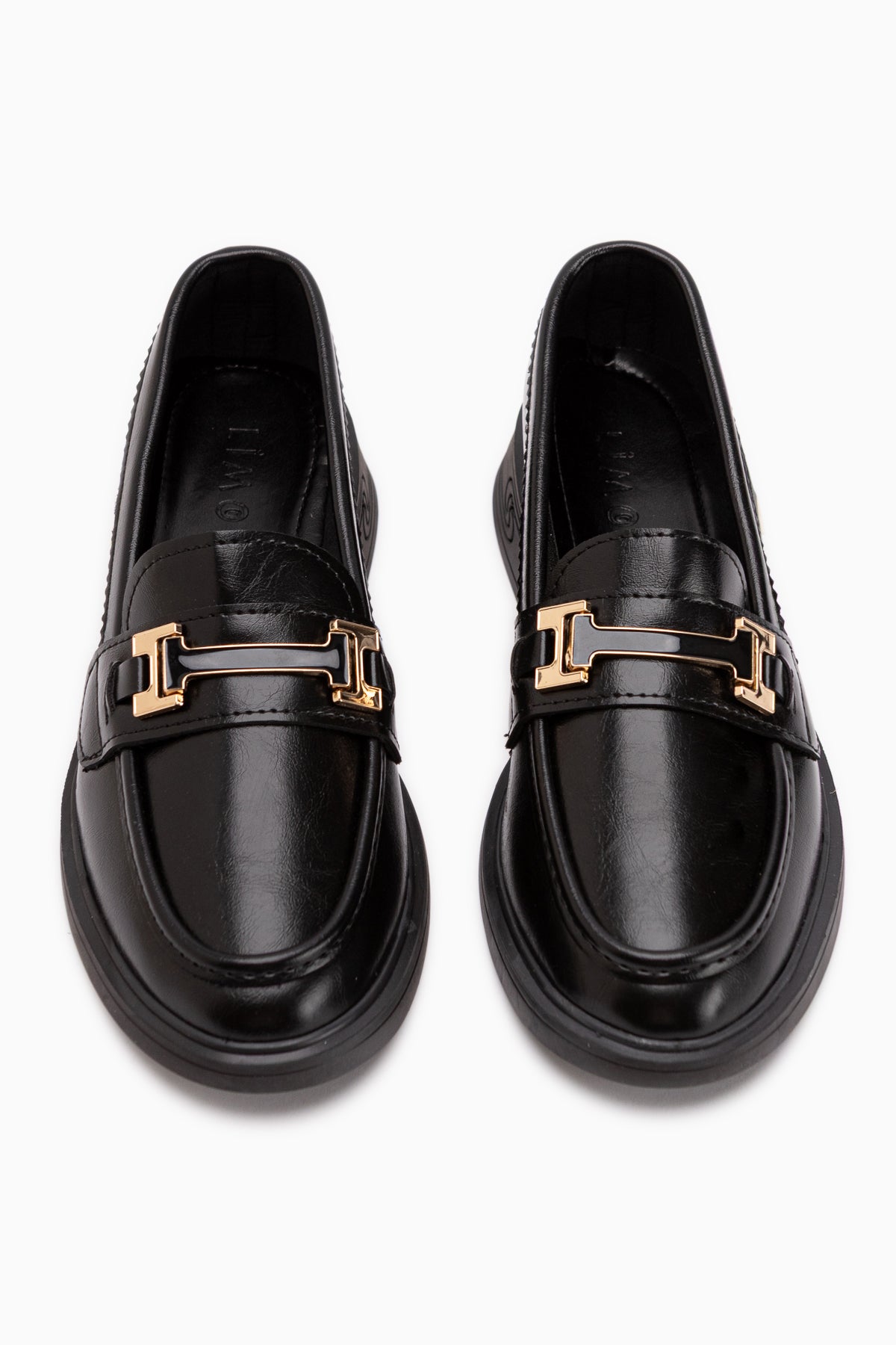 Drina Schwarze Schnalle Damen Loafer Alltagsschuhe