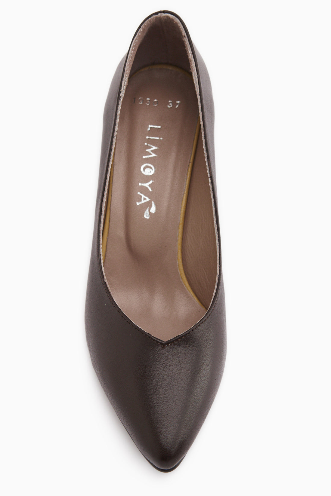 Ferida Echtes Leder Braun Dick Absatz Damen Schuhe