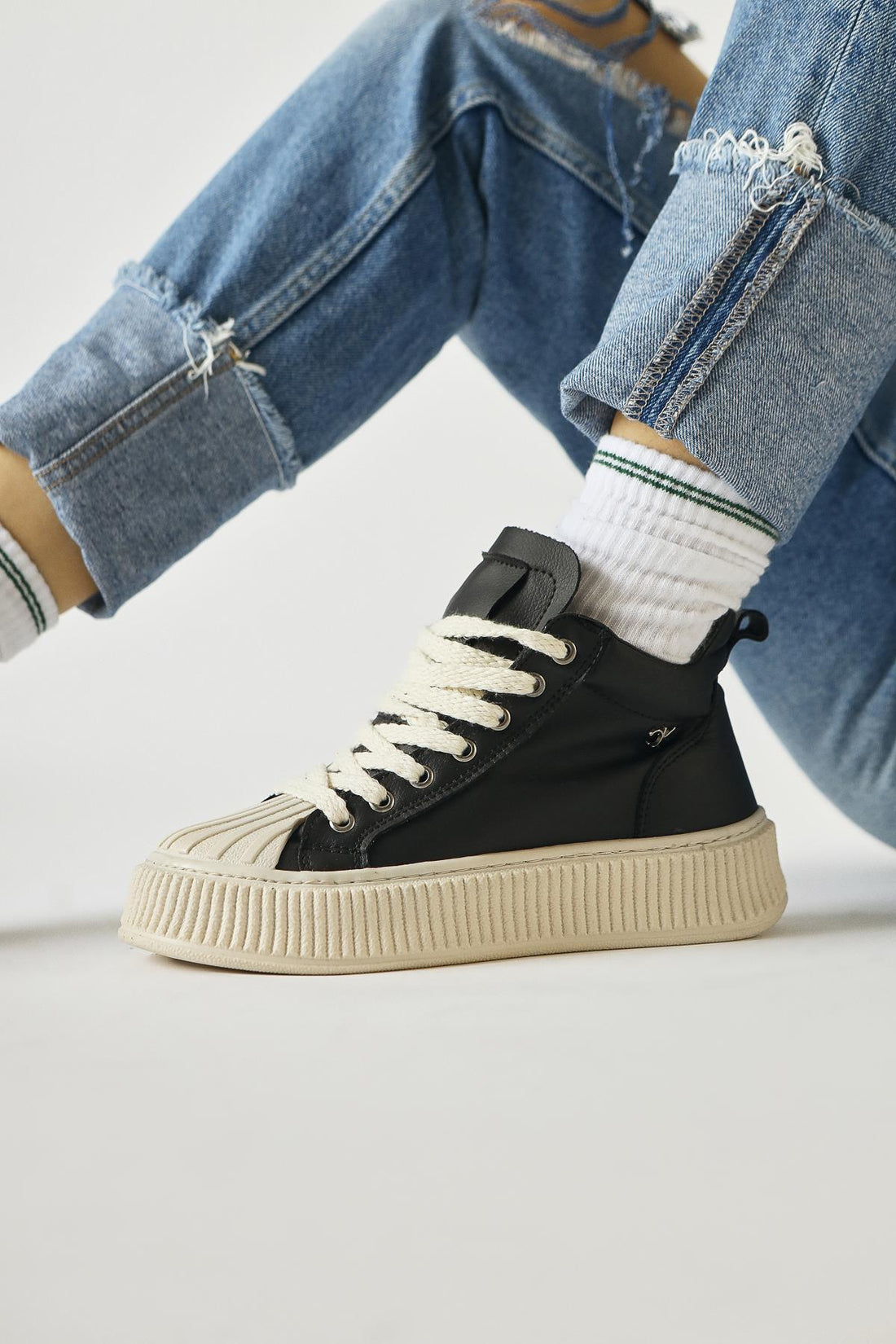 Daniele – Black Lace-Up Sport Boot (Women)