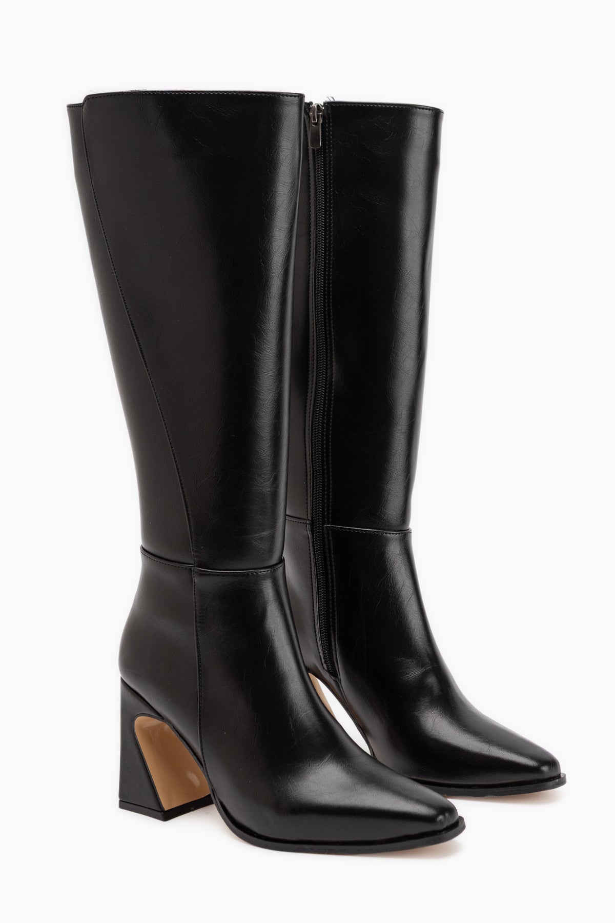 Deana Schwarze Absatz Damen Stiefel