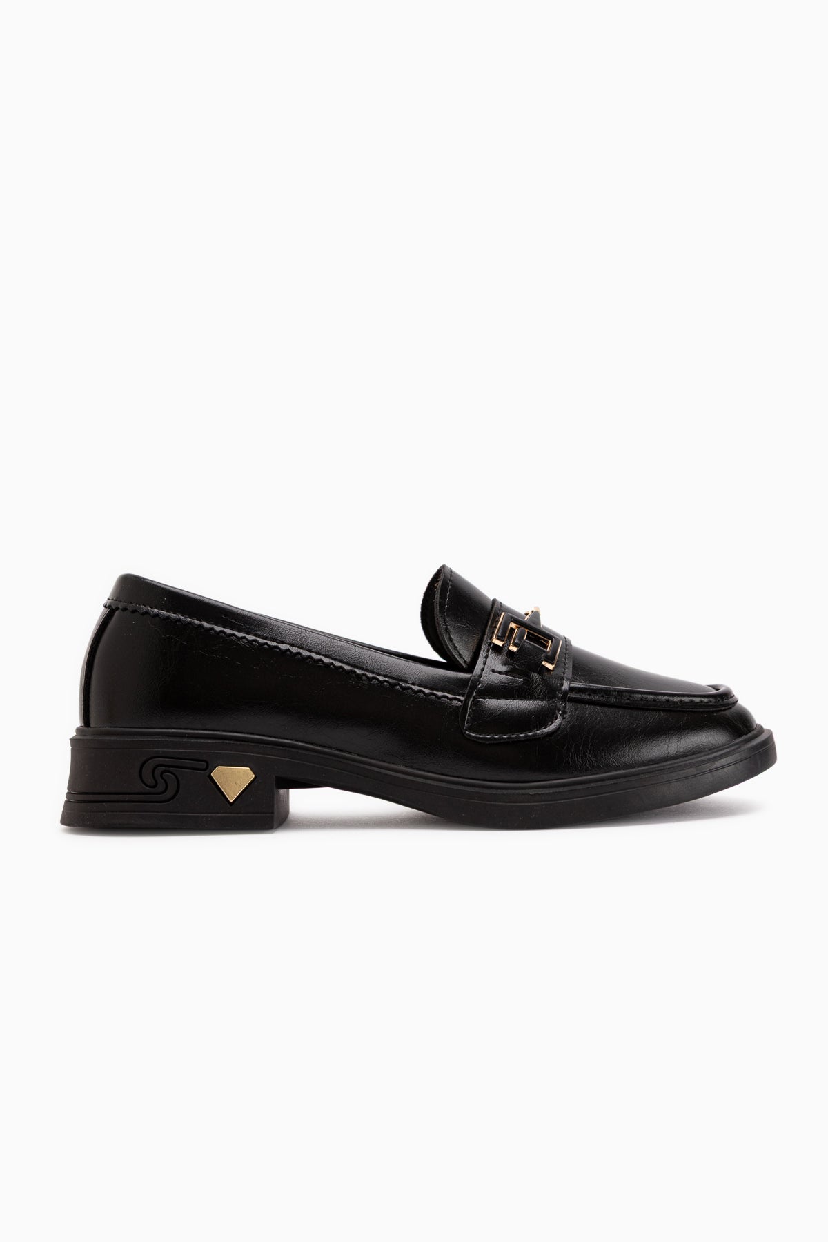 Clarie Black Buckled Women’s Loafer Daily Shoes