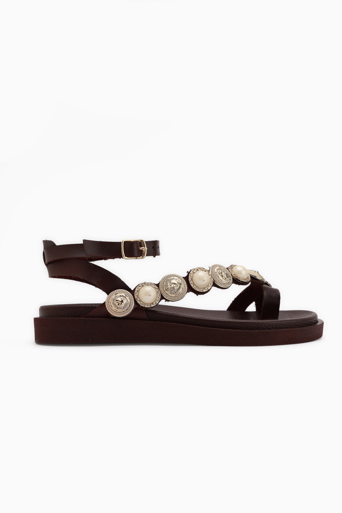 Molly Bordeaux Zehentrenner Damen Sandale