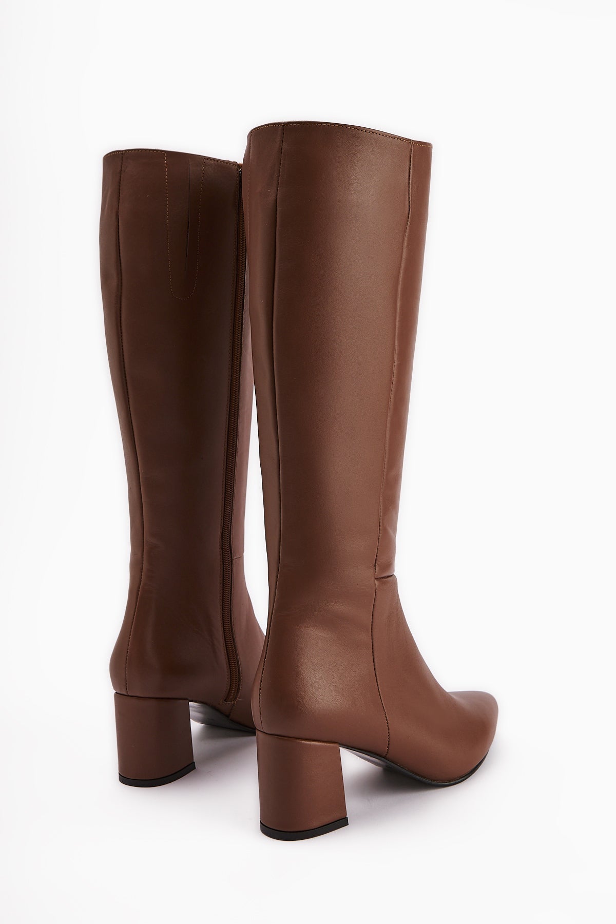 Velma Genuine Leather Taba Heeled Women's Boot