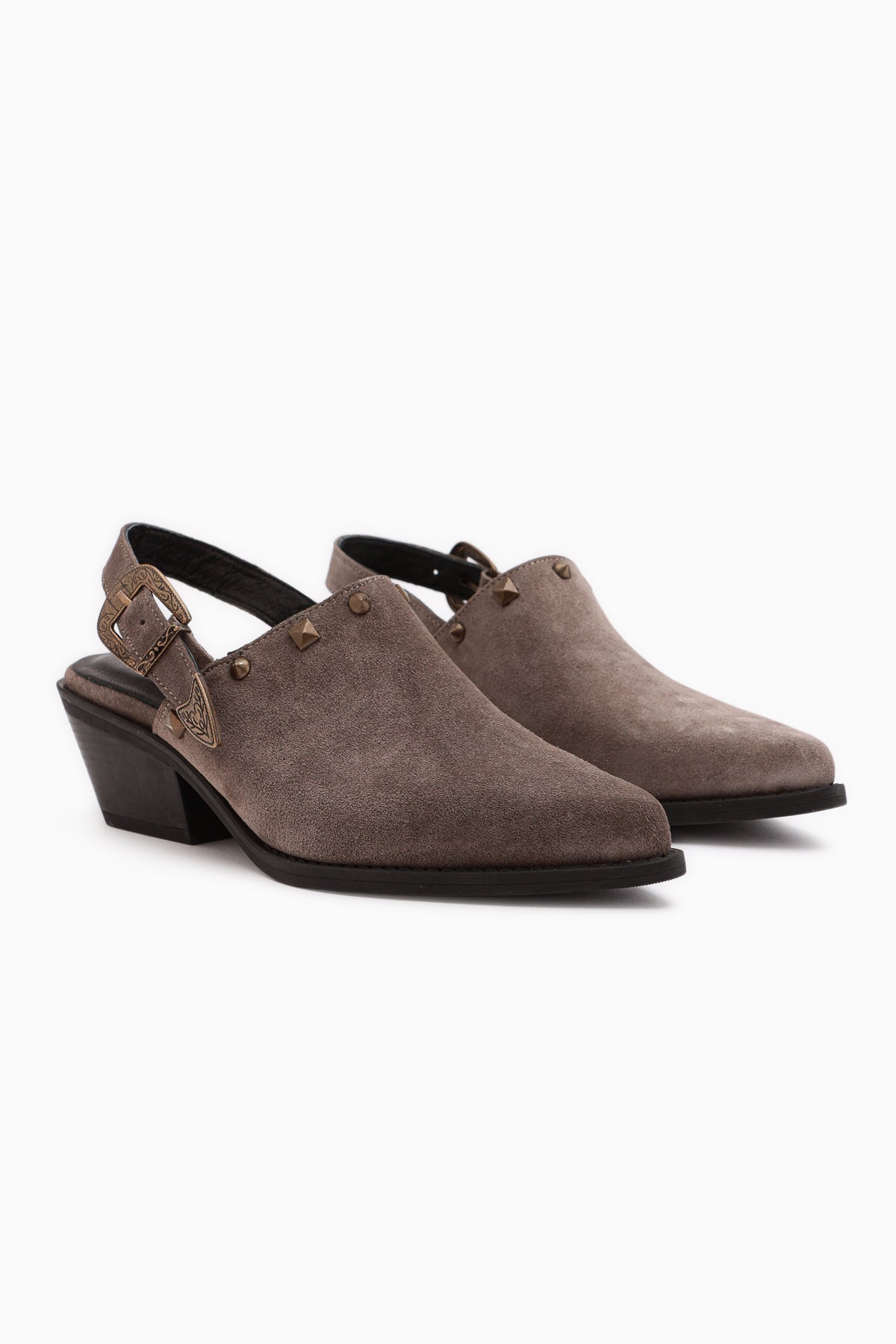 Tima Echtes Leder Mink Absatz Damen Sandale