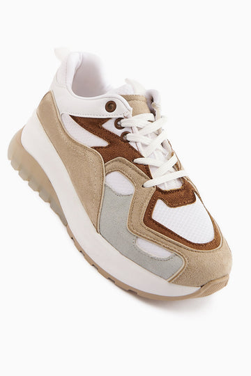 Klara Taba Suede High-Soled Women's Sneakers