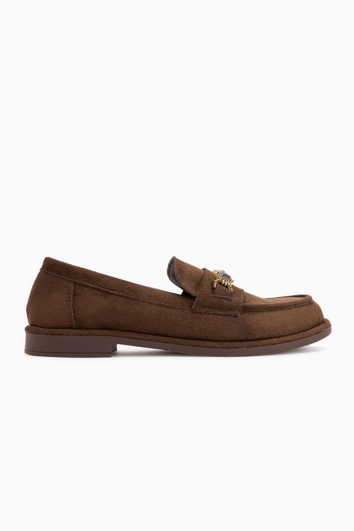 Callie Brown Suede Stone Women’s Loafer Shoes