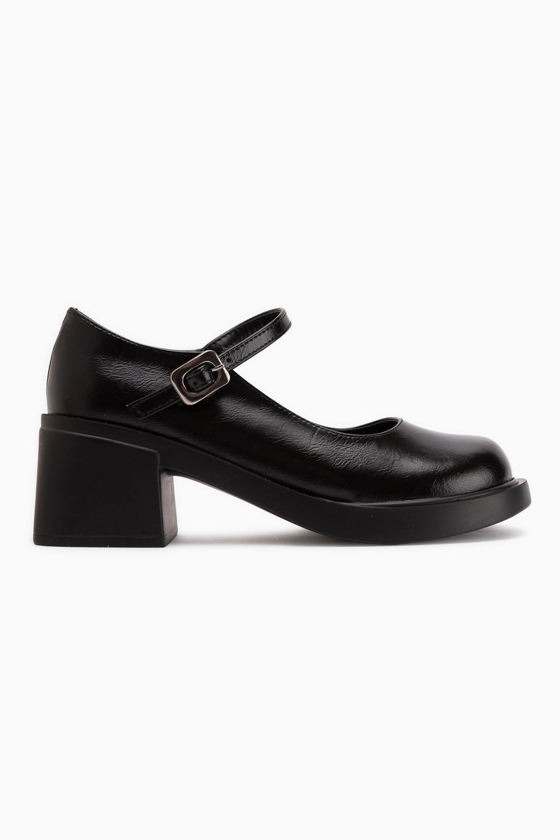 Mirka Schwarze Riemen Damen Loafer Schuhe