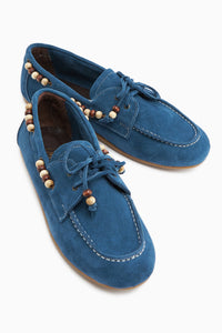 Liah – Denimblau Echtleder Loafer (Damen)