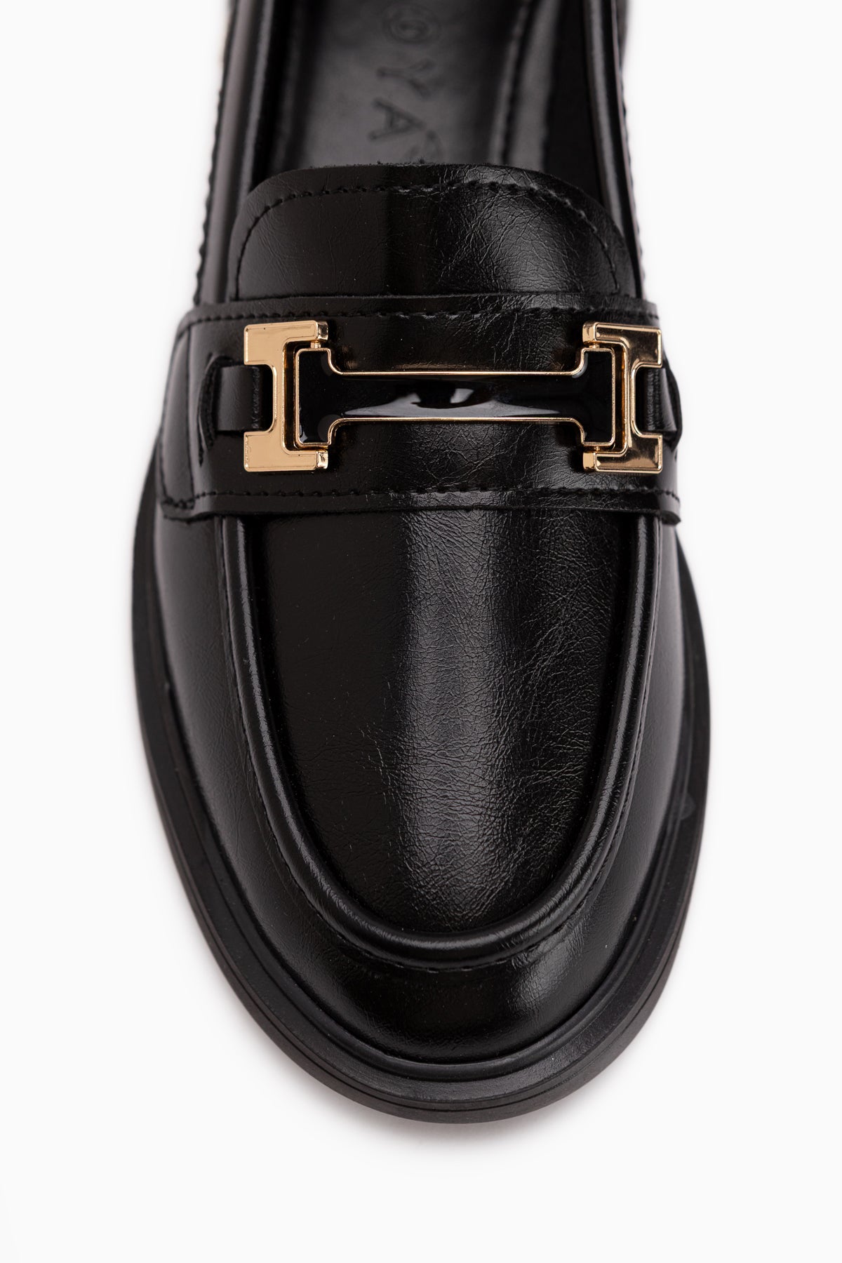 Drina Schwarze Schnalle Damen Loafer Alltagsschuhe