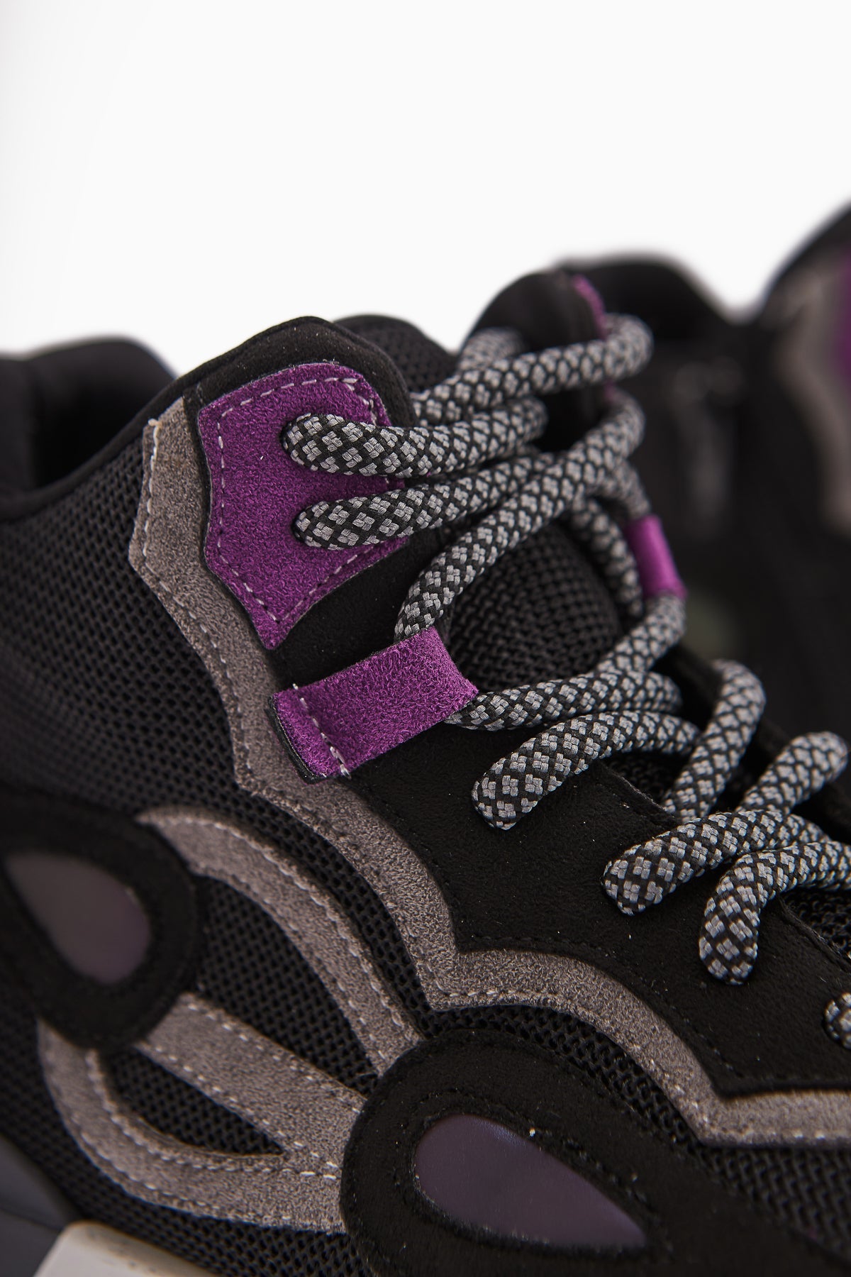 Emma Black Suede Detailed Lace-up Women's Sport Boot