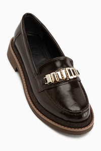 Maribel Braun Zubehör Detail Damen Loafer Alltagsschuhe