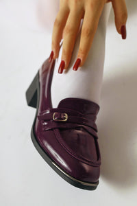 Luba Bordeaux Lackleder Schnalle Detail Damen Absatzschuhe