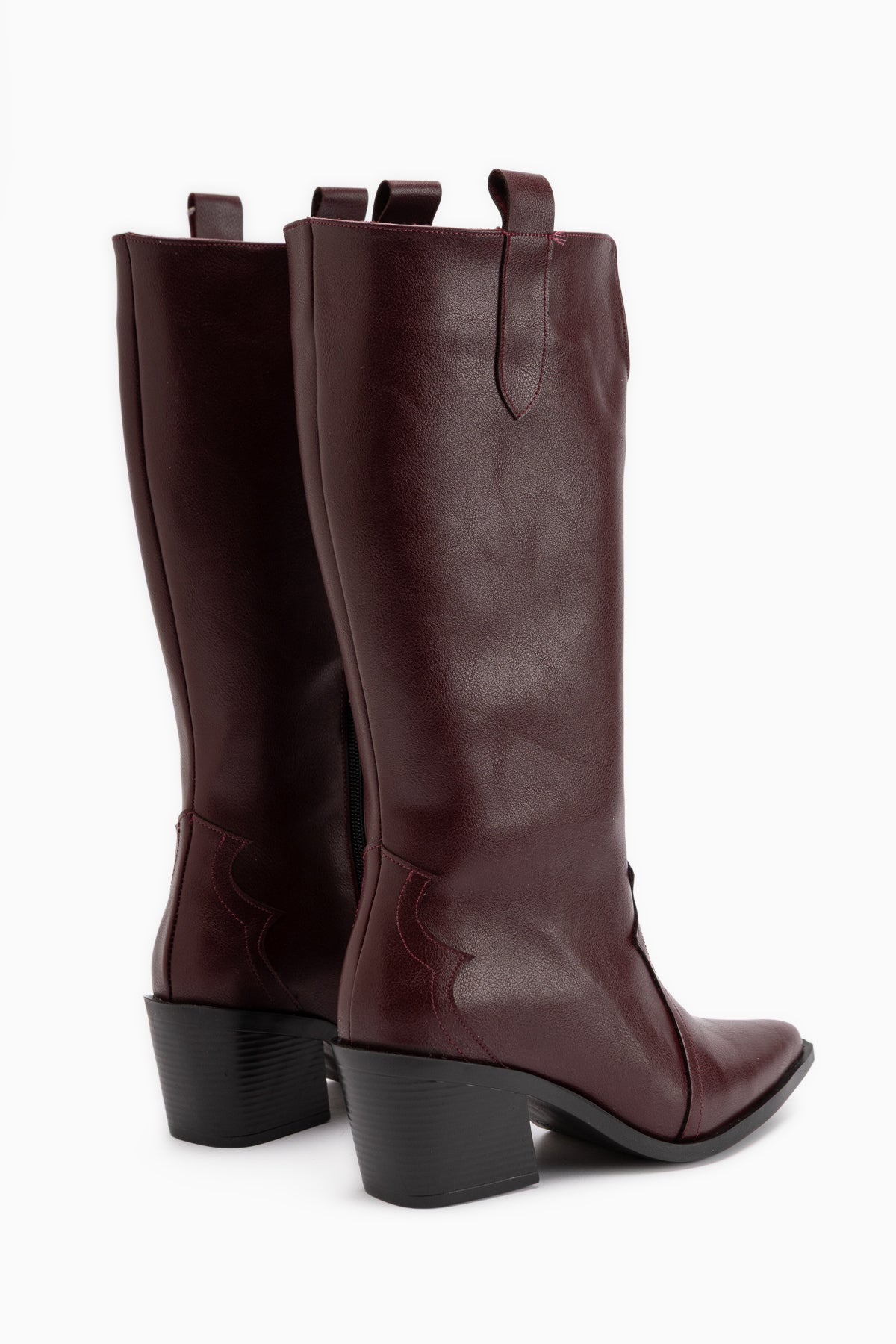 Frida Burgundy Western Women’s Boots