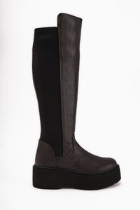 Ceres Braune Plattform Stiefel